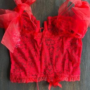 Red corset -reserved